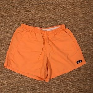 Orange Patagonia Women’s Baggie shorts